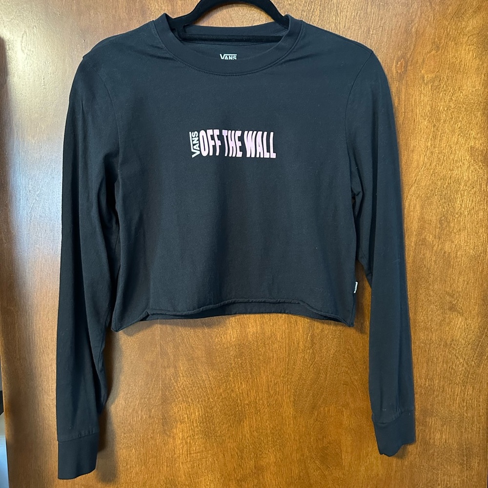Vans Off The Wall long Sleeve Crop Top